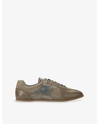 Kurt Geiger - Eldon Leather And Suede Trainers - Lyst