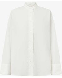 Lovechild 1979 - Zuri Mandarin-collar Relaxed-fit Organic-cotton Shirt - Lyst