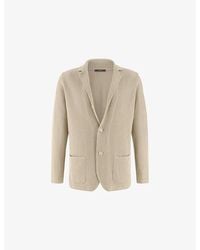 BOGGI - Regular-Fit Single-Breasted Cotton Blazer - Lyst