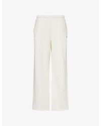 4th & Reckless - Fergie Logo-Embroidered Cotton Jogging Bottoms - Lyst