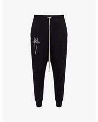 Rick Owens - X Champion Logo-Embroidery Cotton-Jersey Jogging Bottoms - Lyst