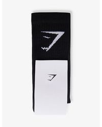 GYMSHARK - Branded Pack Of Three Cotton-Blend Socks - Lyst