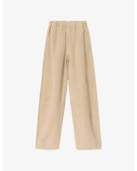 AllSaints - Jett Wide-Leg Lyocell-Blend Trousers - Lyst