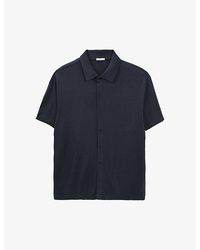 IKKS - Short-sleeved Regular-fit Cotton-blend Shirt Xx - Lyst