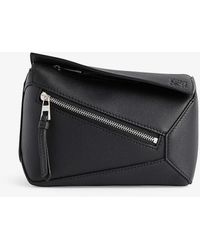 Loewe - Puzzle Edge Brand-debossed Mini Leather Bum Bag - Lyst