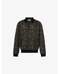 Carhartt - Snake-Print Long-Sleeve Cotton-Knit Polo Top - Lyst