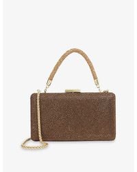 Dune - Beaut Metallic Woven Clutch Bag - Lyst