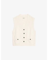 Zadig & Voltaire - Mally V-Neck Knitted Vest - Lyst