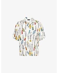 Amiri - Keys Camp-Collar Woven Shirt - Lyst