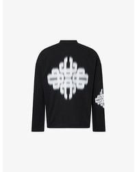 The Couture Club - Motion Blurred Long-Sleeve Cotton T-Shirt - Lyst