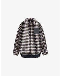 Loewe - Leather-Trimmed Overshirt - Lyst