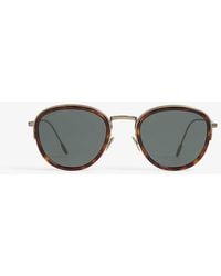 Giorgio Armani - Ar6068 Round-frame Sunglasses - Lyst