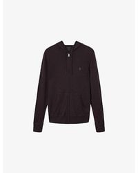 AllSaints - Mode Zipped Merino-Wool Hoody - Lyst
