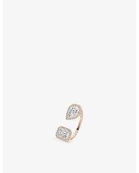Messika - My Twin Large 18Ct And 1Ct Diamond Ring - Lyst