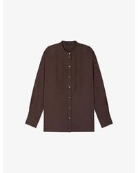 Soeur - Eleanore Pleated-Front Cotton-Voile Blouse - Lyst