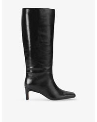 Steve Madden - Jendi Heeled Leather Knee-High Boots - Lyst
