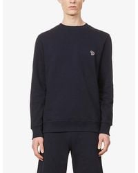 Paul Smith - Zebra Brand-Embroidered Cotton Sweatshirt - Lyst