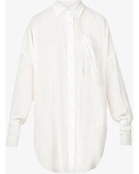 Myra Swim Xander Relaxed-fit Woven Shirt - White