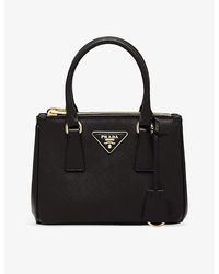 Prada - Galleria Mini Saffiano-Leather Tote Bag - Lyst