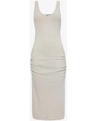 James Perse - Skinny Slim-fit Cotton-blend Midi Dress - Lyst