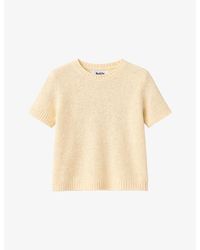 Ro&zo - Short-Sleeved Textured Knitted Top - Lyst