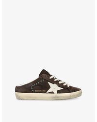 Golden Goose - Super-Star Sabot Suede Low-Top Trainers - Lyst