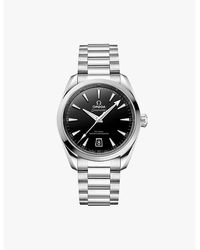Omega - 220.10.38.20.01.004 Seamaster Aqua Terra Rhodium-Plated Stainless-Steel Automatic Watch - Lyst