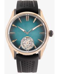 H. Moser & Cie. - 3804-0901 Pioneer Tourbillon Stainless-steel And Rubber Automatic Watch - Lyst