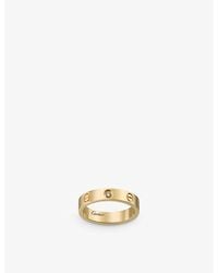 Cartier - Mini Love 18ct Yellow-gold And 1 Diamond Wedding Band - Lyst