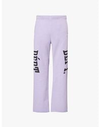 GALLERY DEPT. - Text-Print Flared-Leg Cotton-Jersey Jogging Bottoms - Lyst