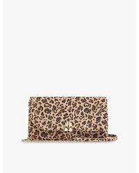 LK Bennett - Aria Suede Clutch Bag - Lyst