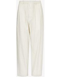 Lemaire - Relaxed-fit Side-pocket Cotton And Silk-blend Trousers - Lyst