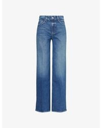 PAIGE - Sasha Wide-Leg Denim-Blend Jeans - Lyst