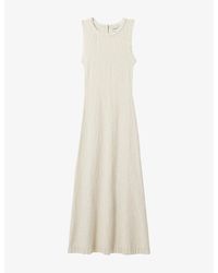 Claudie Pierlot - Textured Slim-Fit Knitted Maxi Dress - Lyst