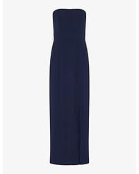 Whistles - Gemma Strapless Stretch Recycled-polyester Maxi Dress - Lyst