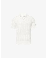 CHE - Ripple Wave Knitted Polo Top - Lyst