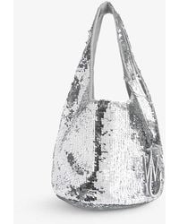 JW Anderson - Mini Sequin-embellished Woven Shoulder Bag - Lyst