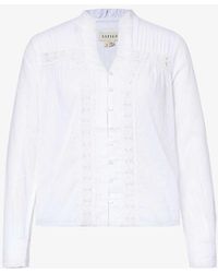 Aspiga - Carrie Long-sleeved Cotton-poplin Shirt - Lyst