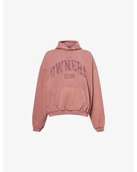 Represent - Big Owners Club Graphic-Print Cotton-Jersey Hoody - Lyst