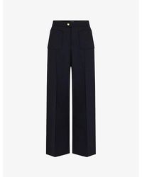 Soeur - Harry Wide-Leg High-Rise Woven Trousers - Lyst