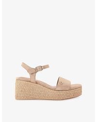 Carvela Kurt Geiger - Portofino Flatform Faux-Leather Sandals - Lyst