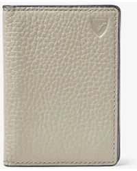 Aspinal of London - Double-folded Pebble Leather Credit-card Holder - Lyst