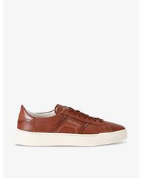 Santoni - Dbs Leather Low-top Trainers - Lyst