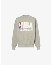 Fear Of God - Fog X Essentials X Nba Sport Crewneck Cotton-Blend Sweatshirt - Lyst