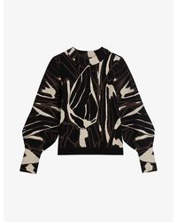 Ted Baker - Marelia Abstract Knitted Jumper - Lyst