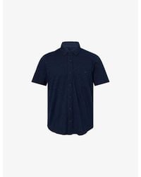 PAIGE - Carillo Short-Sleeve Cotton-Jersey Shirt - Lyst