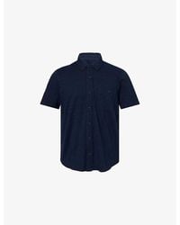 PAIGE - Carillo Short-Sleeve Cotton-Jersey Shirt - Lyst