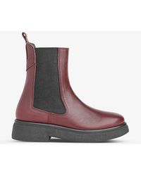 Whistles - Aelin Contrast-panel Leather Chelsea Boots - Lyst