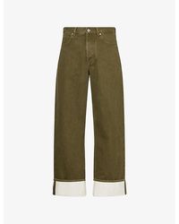 Bottega Veneta - Stone-Washed Wide-Leg Relaxed-Fit Jeans - Lyst