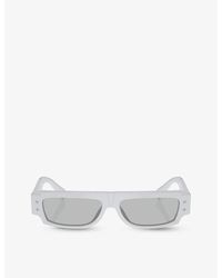 Dolce & Gabbana - Dg4458 Rectangle-frame Acetate Sunglasses - Lyst
